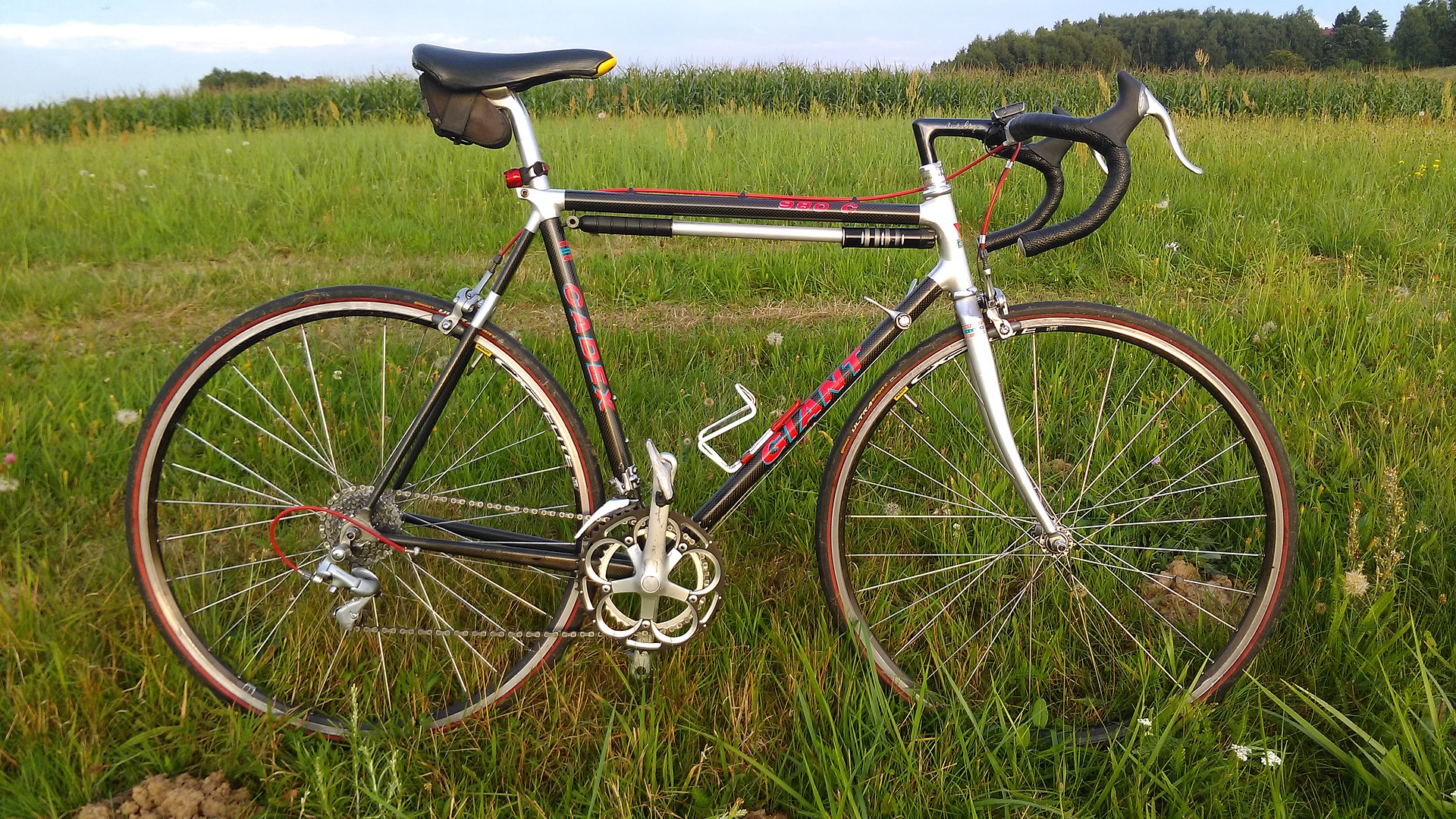 giant bicycles first carbon bike