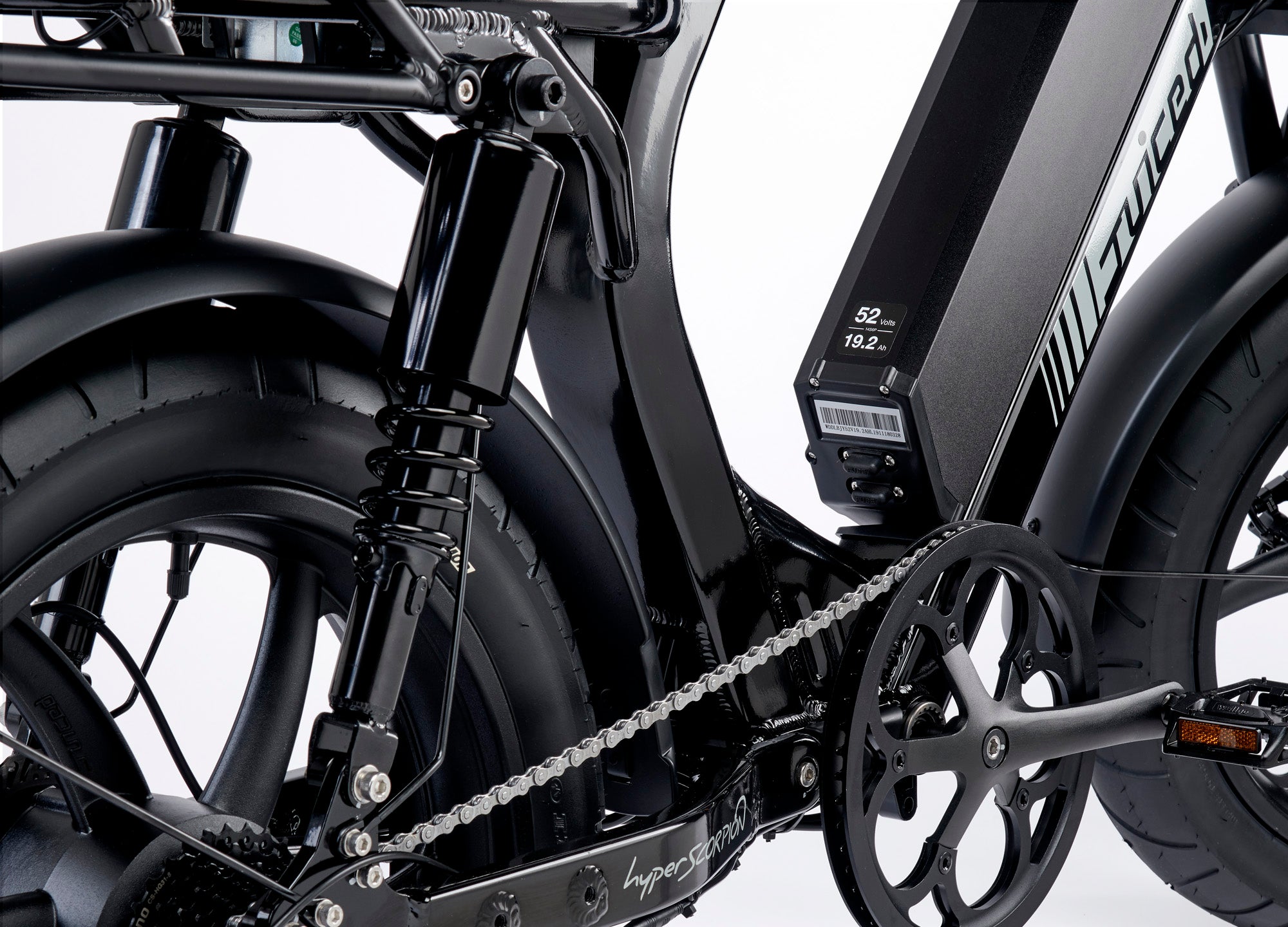 Electric bike battery and motor